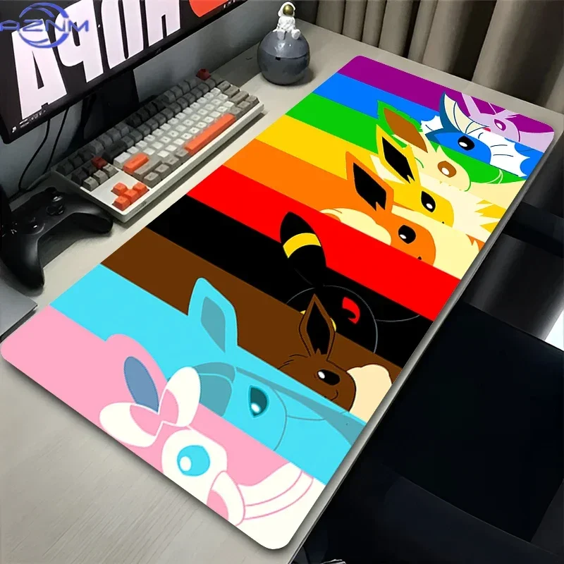 Gengar Dark Minimalist Glow Face Large Mousepad, Rubber Non Slip Desk Mat for Gaming and Office Desktop Decoration