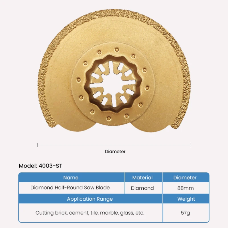 5Pcs Universal Star Lock Interface Multi-Purpose Tools Metal Circular Tile Cutting Set Household Woodworking Accessories