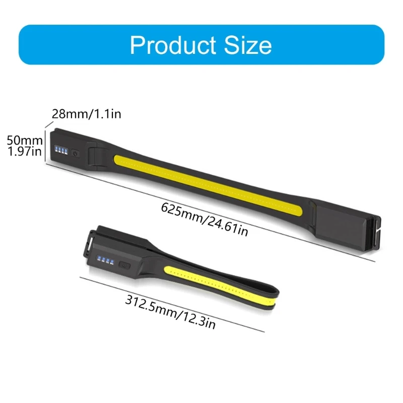 High Brightness 1600LM Work Light with Adjustable Hook and Fast Charging Perfect for Car Repair Camping Outdoor Y5GB