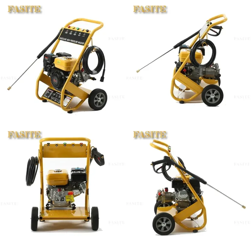 For High Pressure Washer Self-Priming Swash Plate Pump Cart Type 180KG Pressure Car Cleaning Tool Powerful
