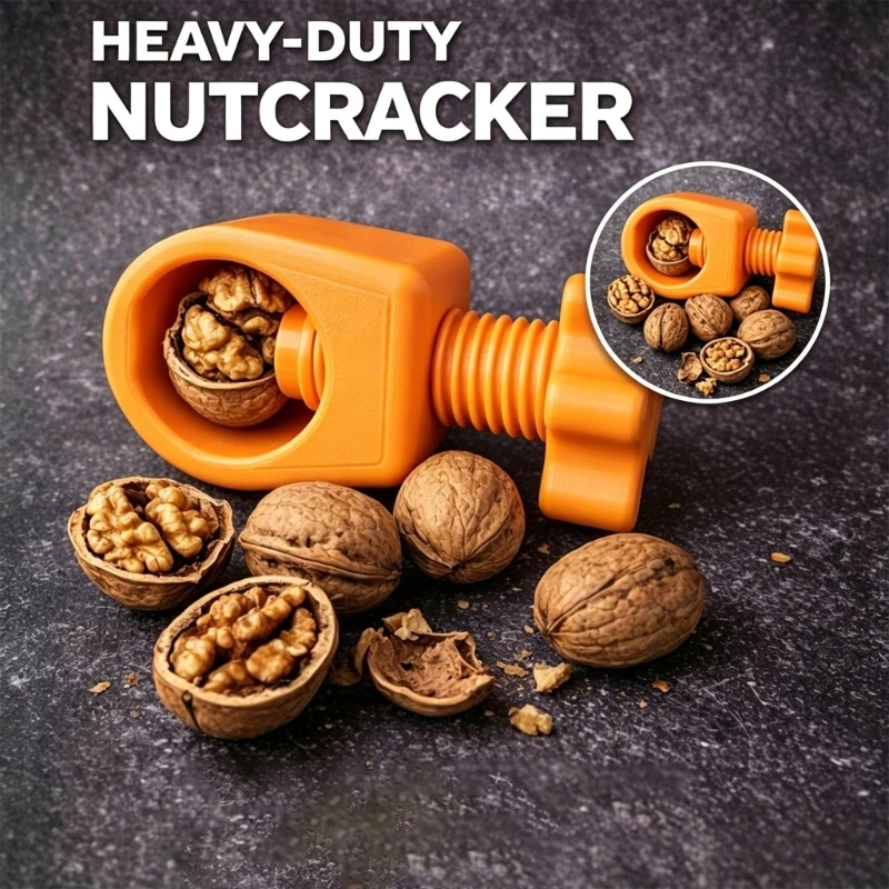 Multi Functional Nut Cracker Tool For Walnuts Almonds Hazelnuts With Ergonomic Handle For Elderly And Kids