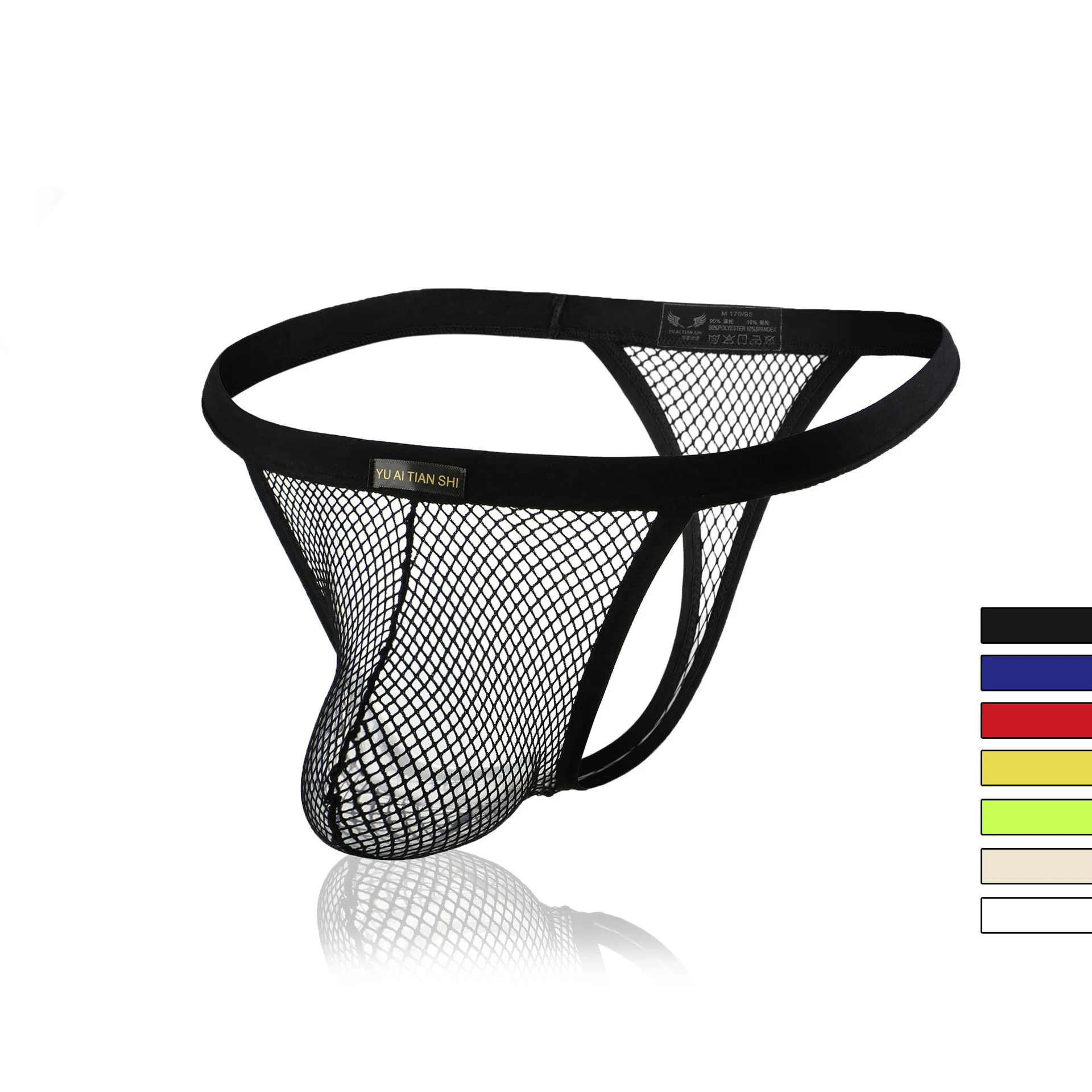 

Men's Underwear Solid Color Breathable Mesh Low-Rise Thong Sexy T-Back Men's Underwear Solid Color Breathable Mesh Low-Rise Th