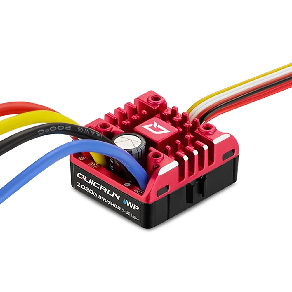 New HobbyWing WP 1080 G2 waterproof ESC is applicable to 1:10 TRX-4 90046 SCX10 RC Radio-controlled car upgrading power