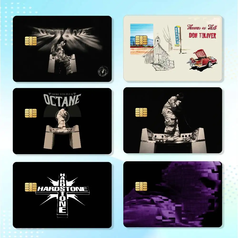 American Rapper D-Don T-Toliver Waterproof Card Stickers For Credit Cards Debit Cards And Transit Cards 4pcs