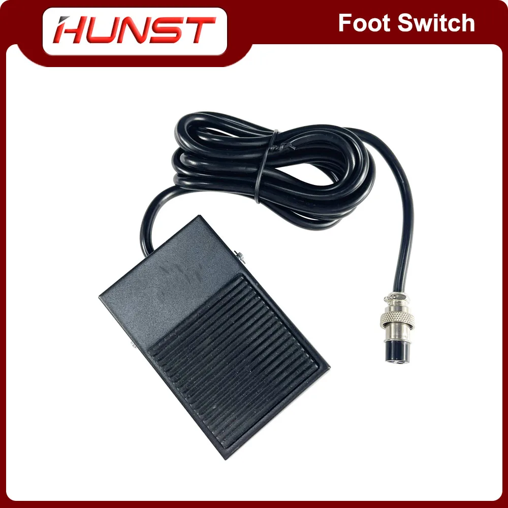 HUNST-Interruptor de pie de Metal, TFS-1, 10A, 250VAC, longitud de línea de 1,9 M, reajuste automático, Pedal pequeño