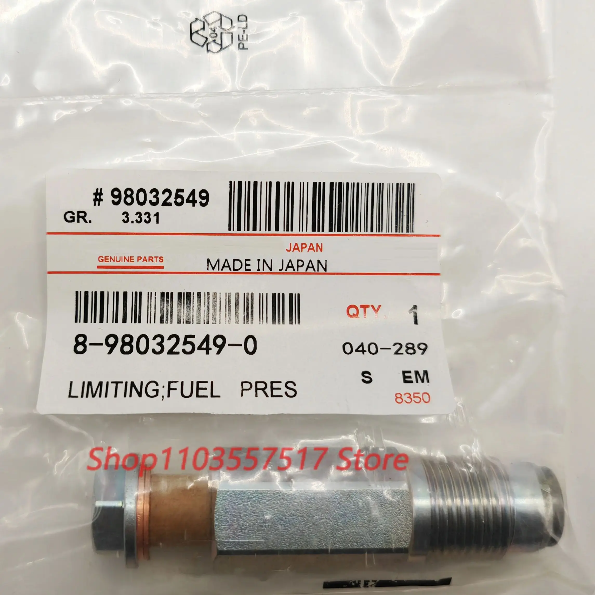 Original 98032549 8-98032549-0 Fuel Pressure Relief Valve, For I-SUZU G-M Car, 095420-0281 8980325490