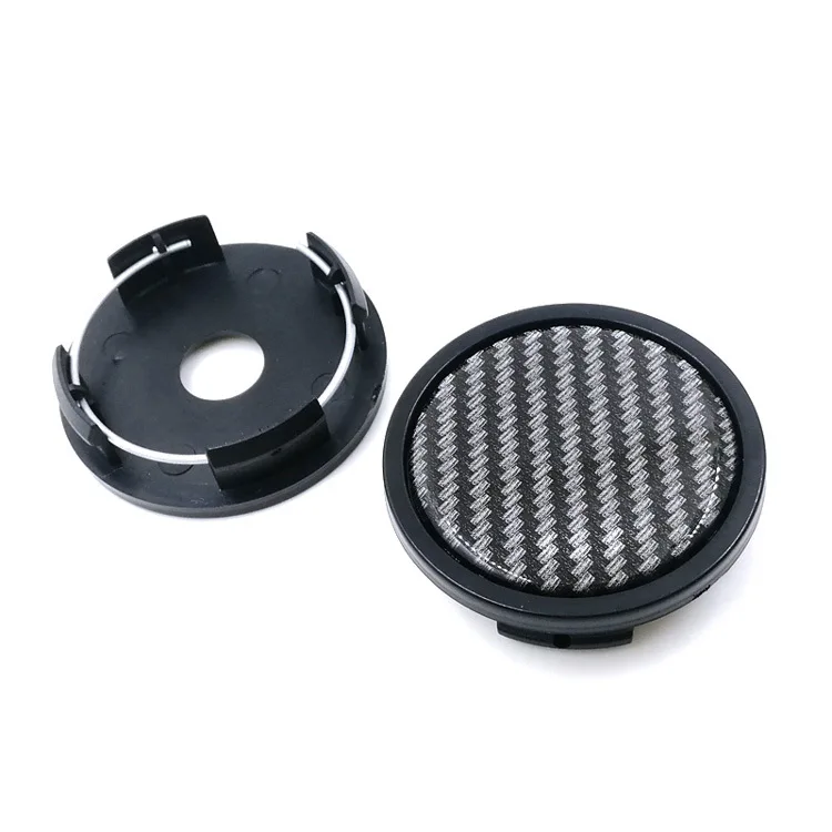 4pcs 57mm 58mm Universal Car Wheel Hub Center Cap Cover New ABS Carbon Fiber Cover Caps