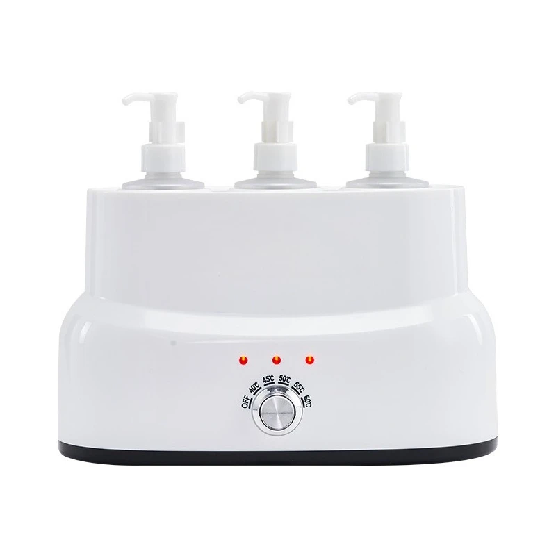 

Три бутылки с эфирными маслами, терморегулируемый контейнер для массажного масла, для массажных и косметических салонов.