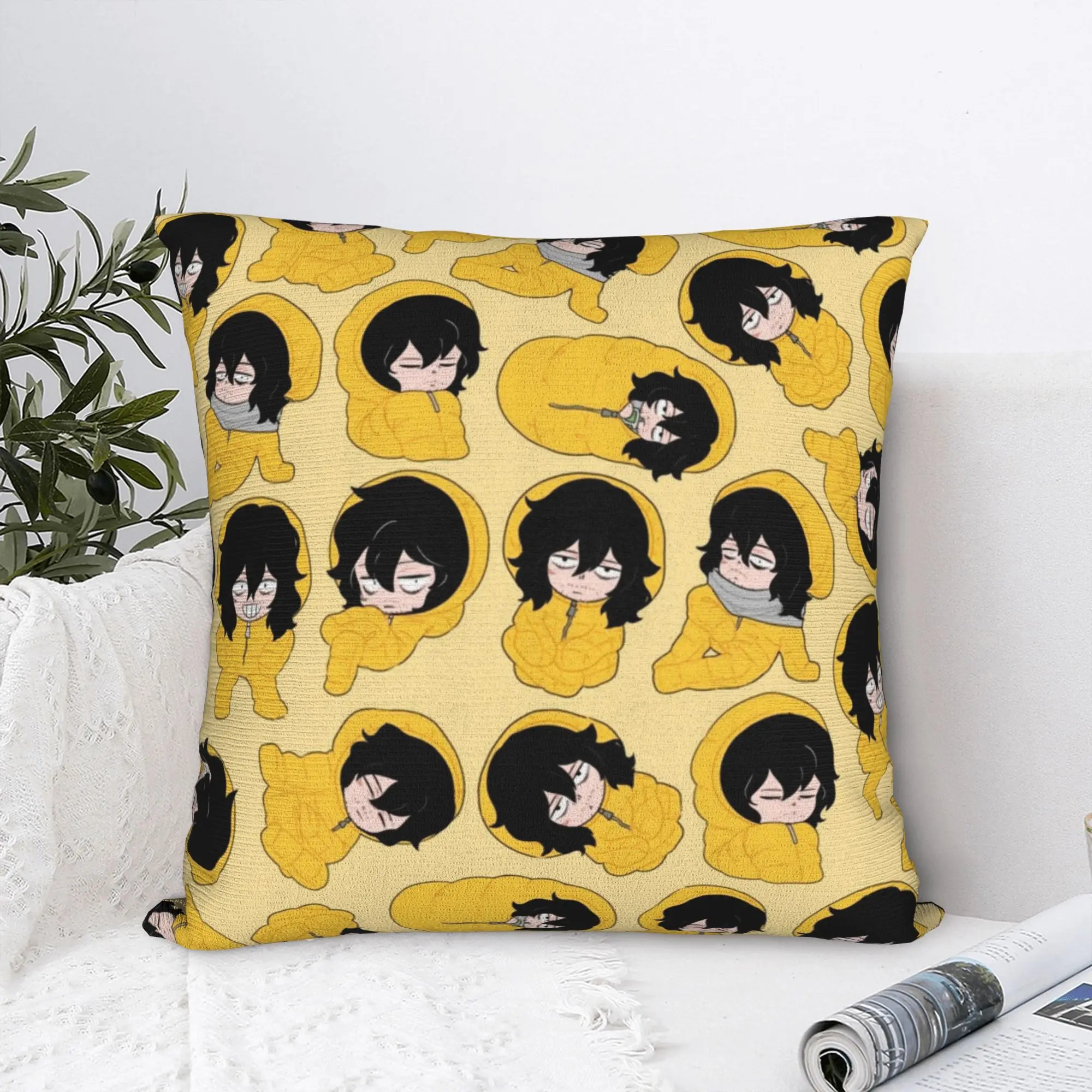 Aizawa Shota Anime Pillowcase Printing Polyester Cushion Cover Decorative  Throw Pillow Case Cover Home Square 40*40cm