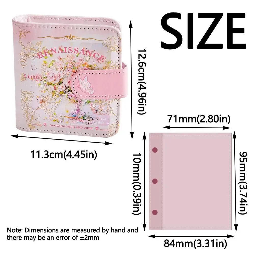 خمر بطاقة تخزين كتيب الرجعية إعادة الملء فضفاض ورقة المجلدات غطاء INS المشبك المغناطيسي ألبوم صور صور الملحقات #5