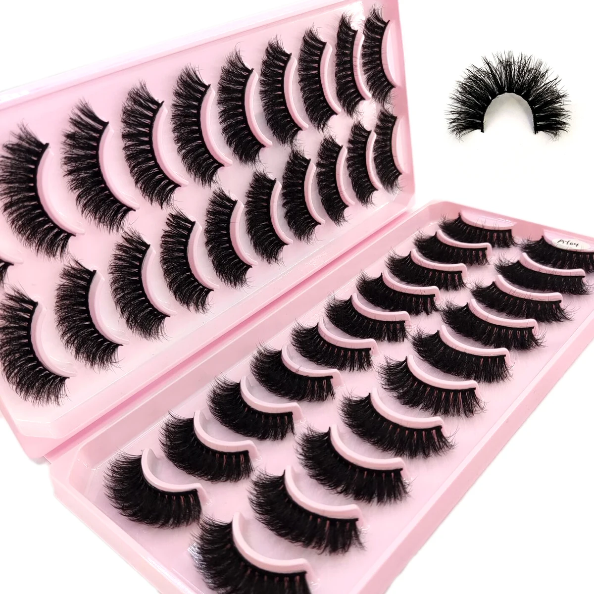 New 20 Pairs Natural False Eyelashes Fake Lashes Long Makeup 3d Mink Lashes Extension Eyelash Mink Eyelashes for Beauty