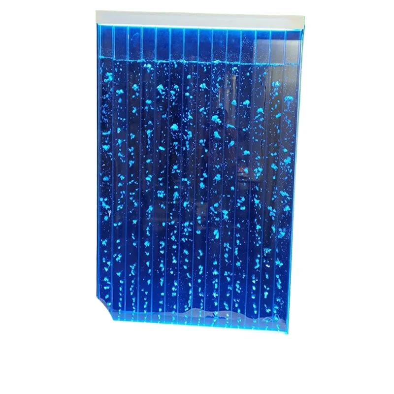 Customization.LED Large Acrylic Screen Water Curtain Wall Water Bubble Wall Creative Fish tank Can Be Customized