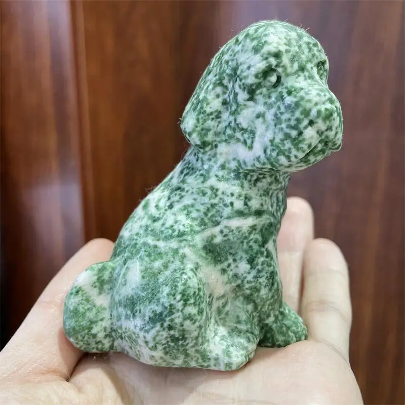 

9CM Leopard Stone Healing Crystal Quartz Decoration Gemstone Spiritual Collection Natural Stone Carved Figurine