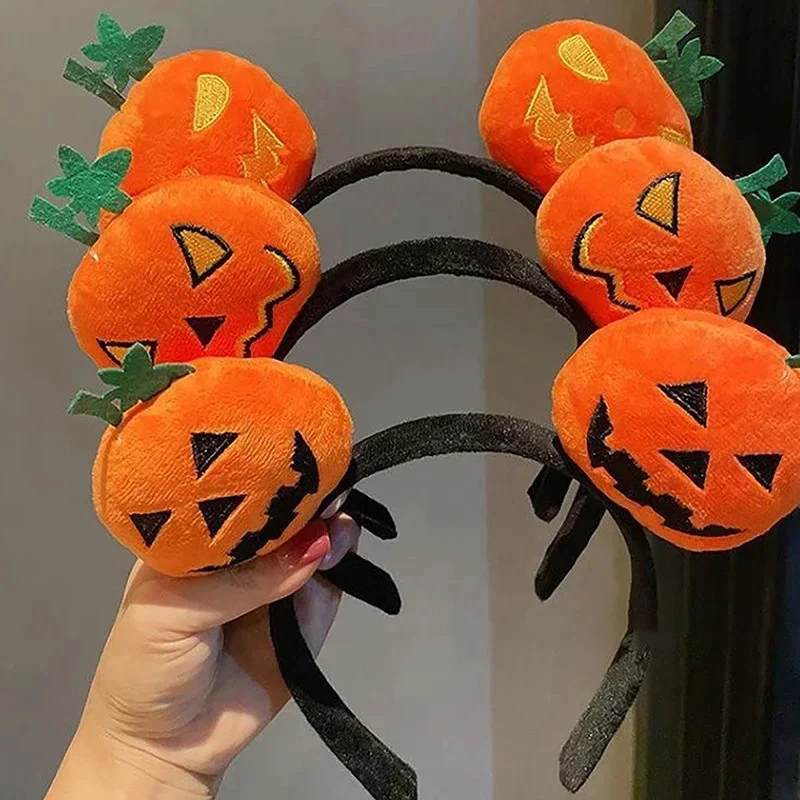 Halloween Pumpkin Hair Accessory Performance Headdress Decoration Devil Pumpkin Headband Halloween Headband Doll Hair Accessorie