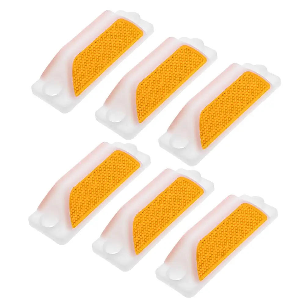 6 Pcs Delineator LED Pavement Markers Luminous Safety Driveway Bump Reflectors Double Sided