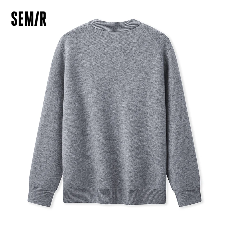 Semir Sweater Men 2024 Winter New Hand-Painted Graffiti Sense Jacquard Knitted Sweater Oversize Couple Outfit Trendy