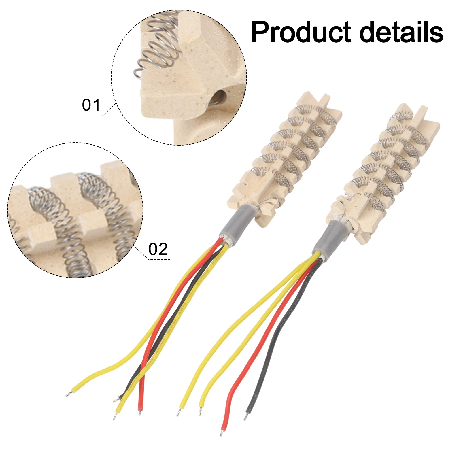 2pcs Heating Element Soldering Station Heating Core Heater For 858 878 8586 898D 909D Soldering Tools Accessories