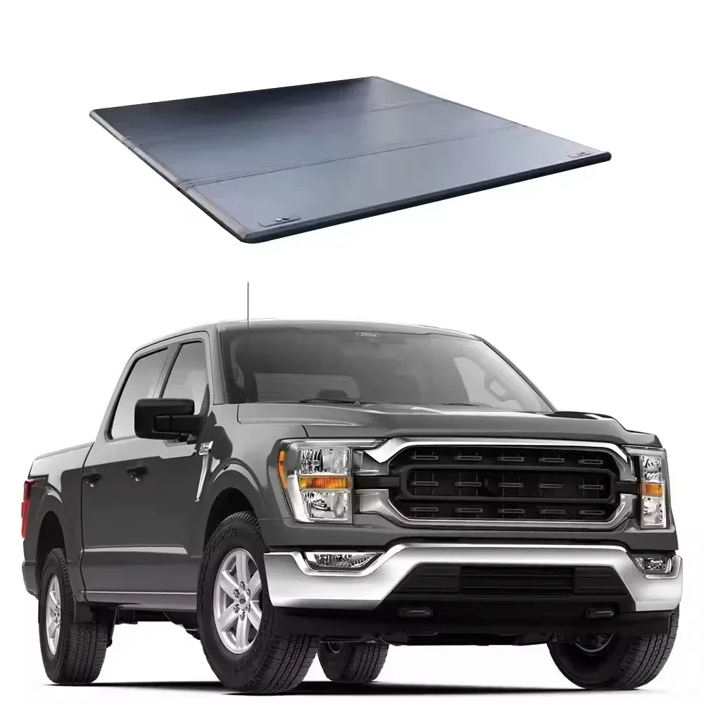 Soft Roll Up Truck Bed Cover Folding Tonneau Cover For Ford F-250