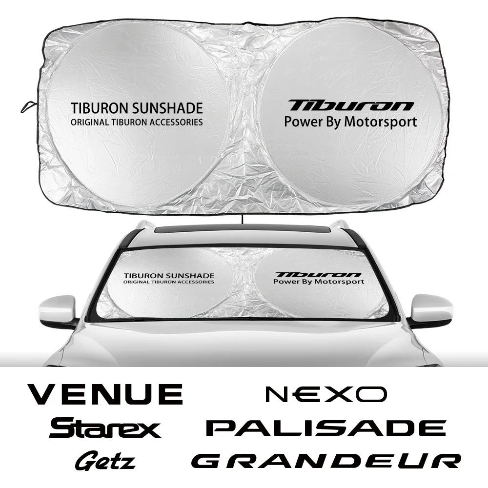 

For Hyundai Tiburon Palisade I10 I20 Grandeur Starex Venue Car Windshield Sun Shade Cover Anti UV Reflector Accessories