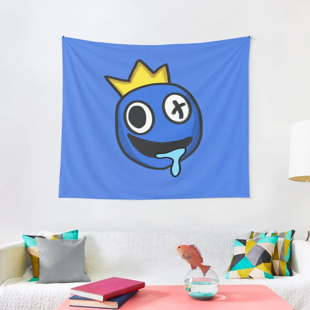 

Blue rainbow friends character Tapestry Cute Room Things Room Decore Aesthetic Tapestry