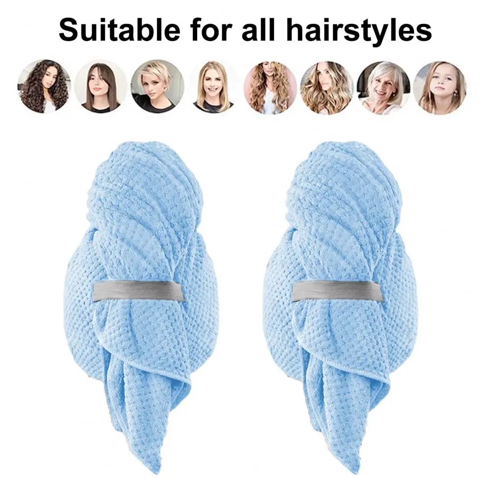 Towel Super Absorbent Hair Drying Hat for Quick Drying Frizz Lightweight Comfort Thickened Cap for Home Travel Use Bath Towel