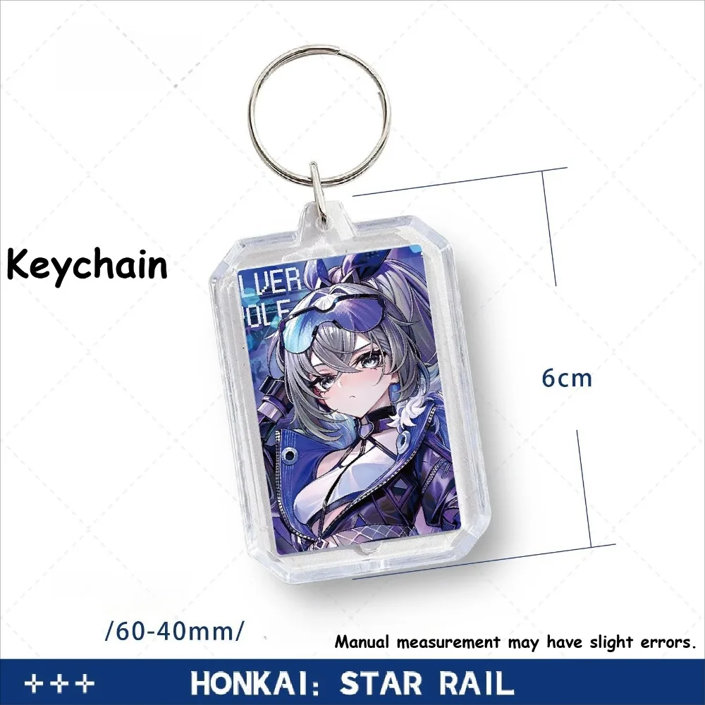 Honkai Star Rail Silver Wolf Themed 6-Piece Anime Collectible Set Cute Chibi Character Merch for Gamers Fans Must-Have Gift