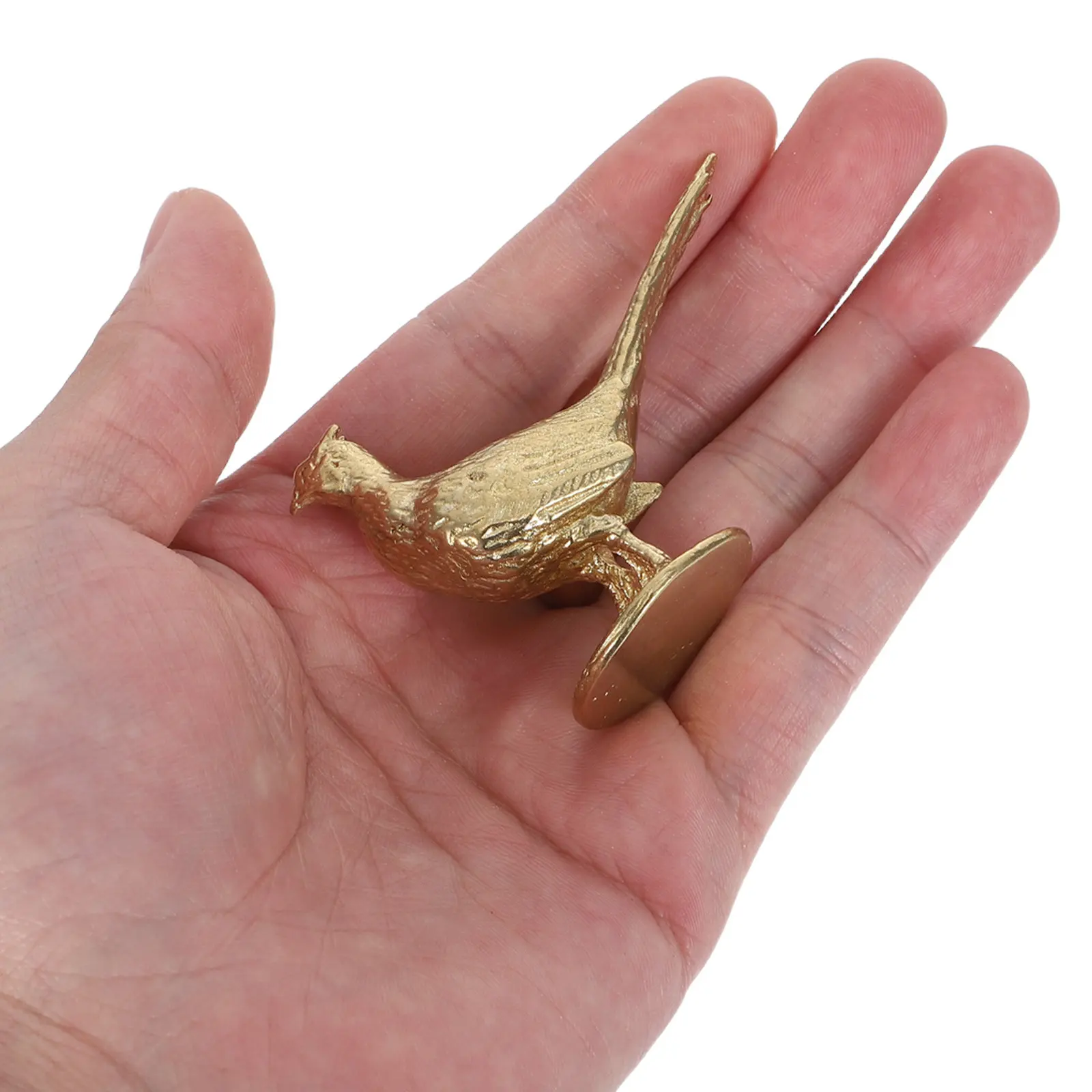 

Brass Bird Cabinet Knobs Pheasant Shape Decorative Drawer Pulls for Kitchen Cabinets Dresser Cupboard Wardrobe Indoor Door