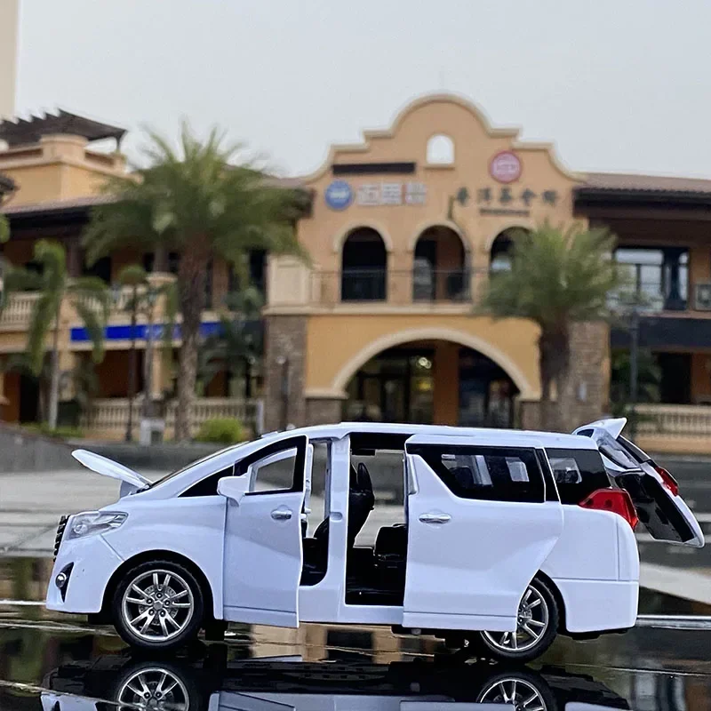 Alpha MPV Legierung Auto Modell Nanny Auto 1:32 Diecast Höhe Simulation Sound und Licht Zurückziehen Spielzeug Auto Geschenk