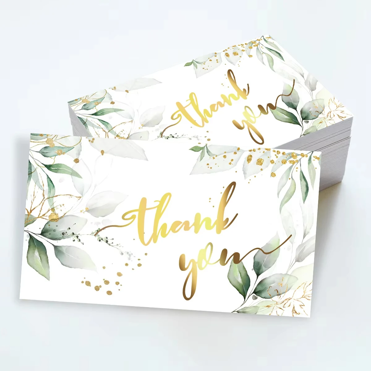 50/100 قطعة بطاقات شكر مخصصة شركة السلع التجارية اتبع بطاقات شعار شخصي الهدايا التفاف بطاقات دعوة عيد ميلاد #5