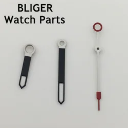 BLIGER black watch hands green super luminous hands fit NH35 NH36 movement