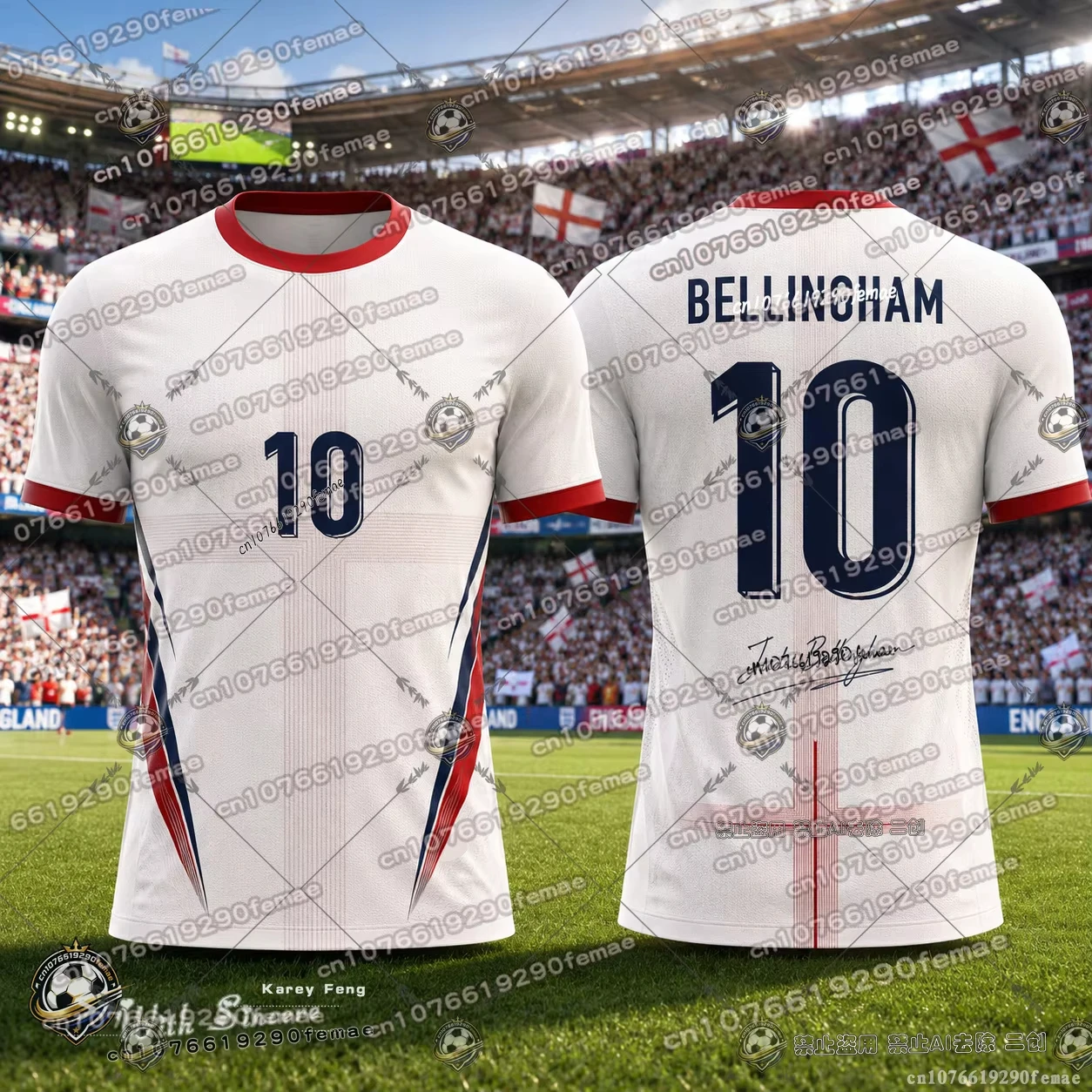 2026 Sommer Bellingham Nr. 10 Fußballtrikot Fan-Souvenir-Shirt Atmungsaktiv Schnelltrocknend Bequemes Sporttrikot – Detail 5