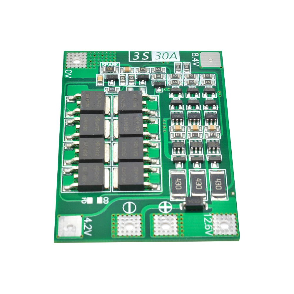 Panneau de protection de charge de batterie au Lithium BMS 3S, module boost/balance