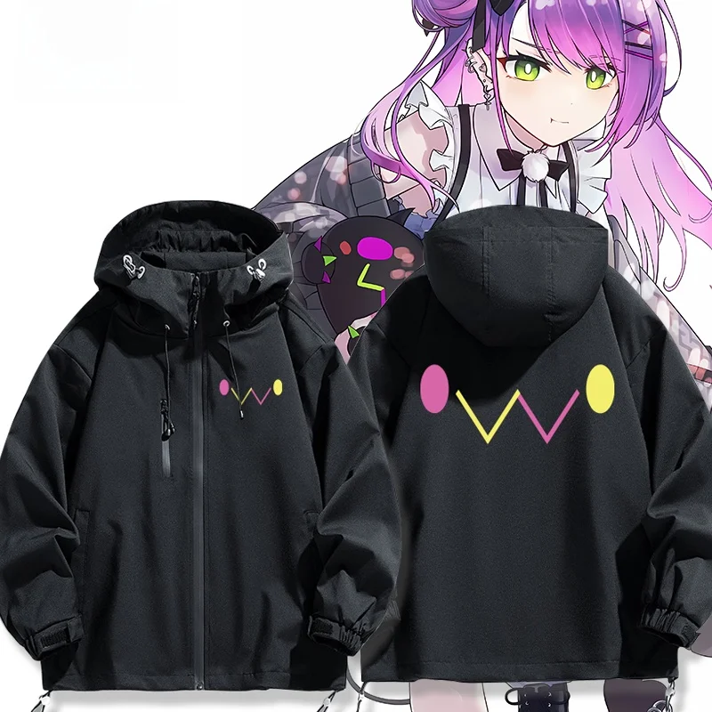 

ex Jaet Hololive Virtual Broaast k Charge Outerwear Polyester Nylon Cosite Fiber Long Sve Hooded Jaet