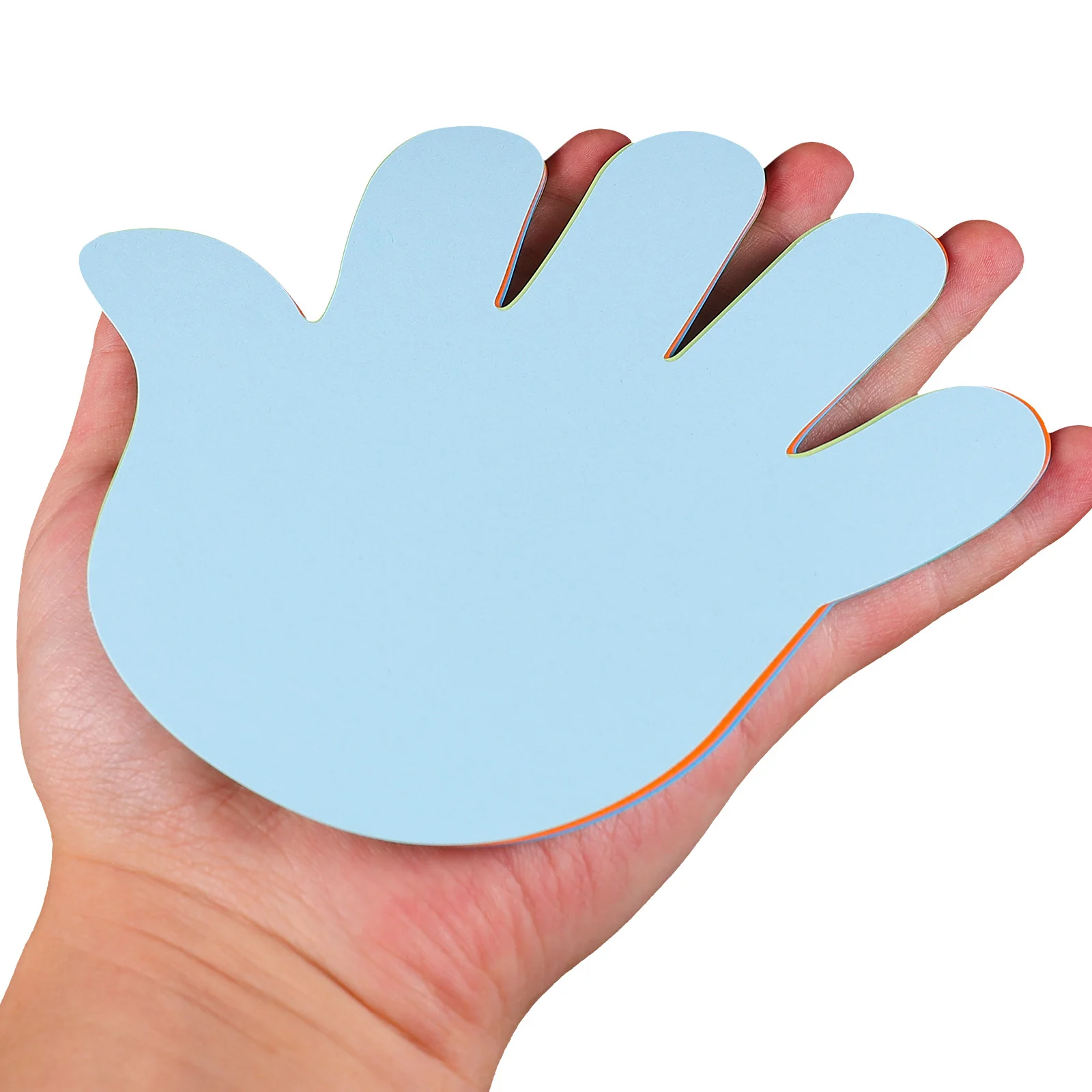 

72Pcs Colored Palm Shape Paper Cutouts DIY Paper Cutouts for Classroom Wall School Decor DIY Material