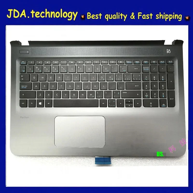 

MEIARROW New/Org for HP Pavilion 15-AK 15-ak002TX 15-AK Palmrest Canadian French keyboard Upper Cover Touchpad 841944-DB1