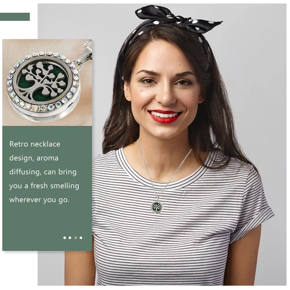 

2 шт. Ароматерапевтическое ожерелье, декоративный кулон для эфирных масел, ретро-диффузор, портативный ароматический аксессуар, длительное сохранение свежести