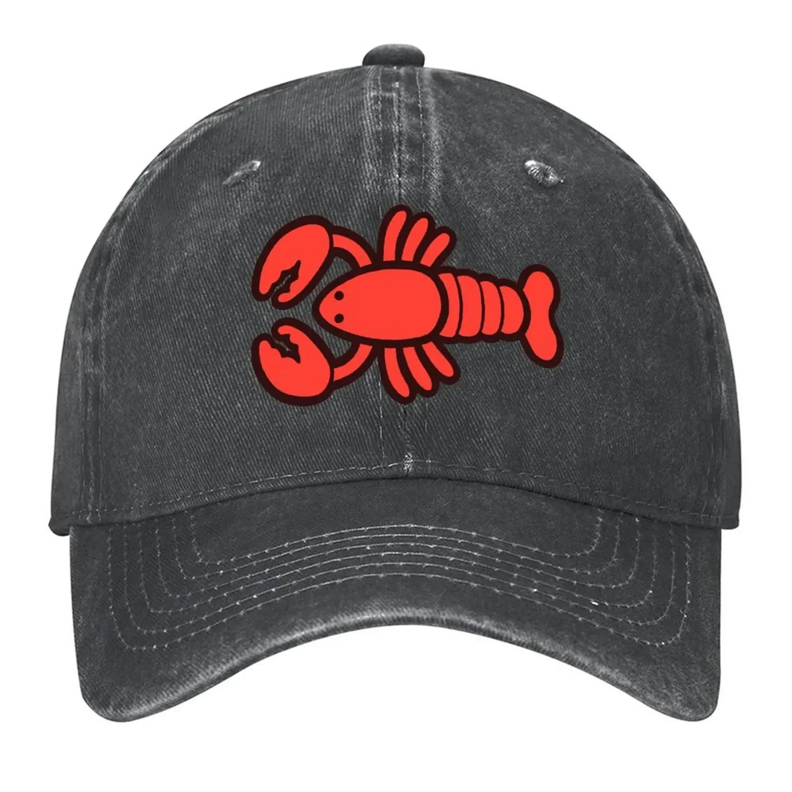New Lobsters Pattern On Turquoise Blue Baseball Cap Ball Cap Anime Hat Luxury Man Hat Hat Luxury Brand Women Men's