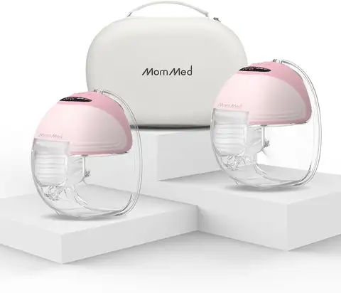 Lightweight Rechargeable Electric Breast Pump with 3 Modes, 12 Suction Levels, Portable and Wearable Design