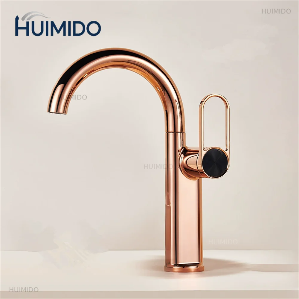 Rose Gold Torneiras Bathroom  Brushed Gold Basin Faucet Sink Faucet Lavotory  Basin Taps Hot Cold Mixer Tap Crane