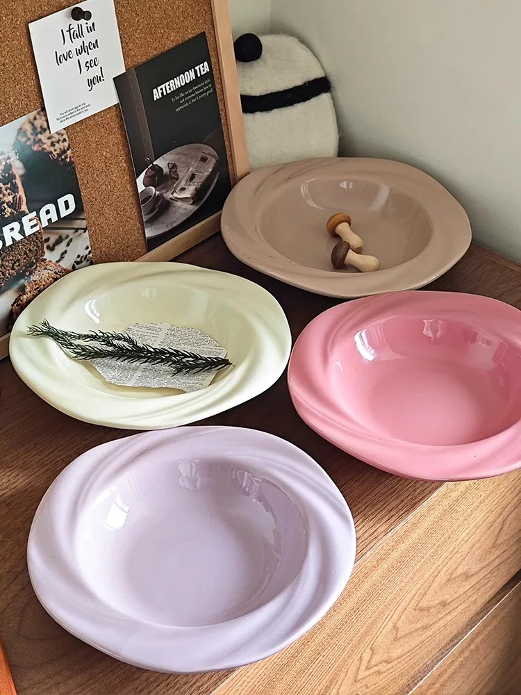 

Посуда во французском стиле, керамические миски и посуда, семейные высокие миски, 8-дюймовые тарелки, сервировочные тарелки