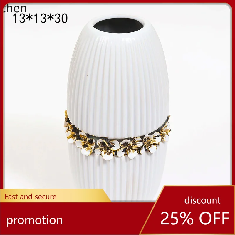 

Hxl electroplated handcrafted floral ceramic vase - decorative ornament for wine cabinets & crafts