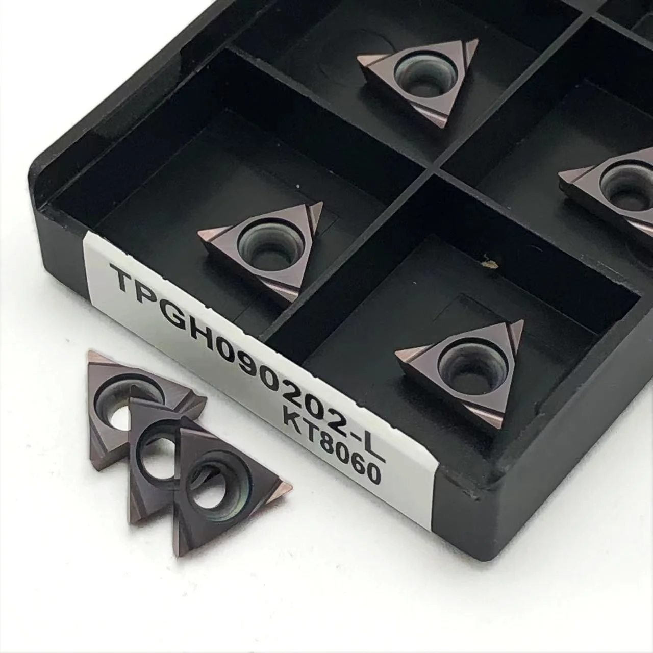 Outil de trou intérieur de tour CNC, lame en métal diamanté, lame en carbure, TPGH090Ath, TPGH080204, TPGH110302,TBGT060102 KT8060