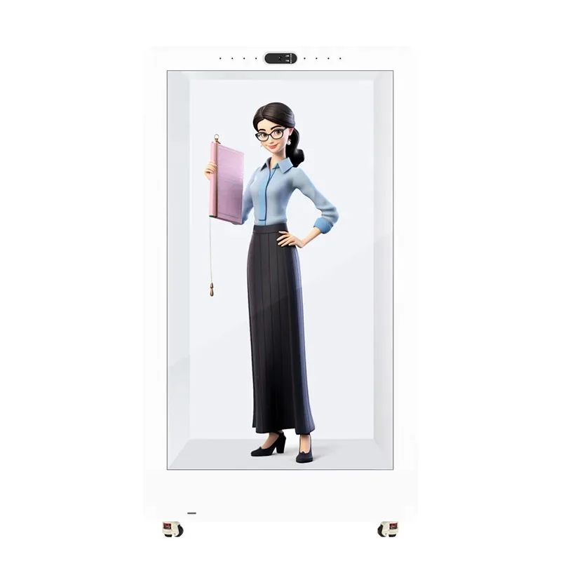 65-inch transparent screen window display cabinet, showroom holographic LCD touch multifunctional display cabinet