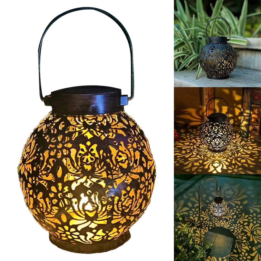 

Outdoor Decorative Solar Lantern in Elegant Rose Shape Provides Ambient Lighting with Automatic Day/Night Switching Feature