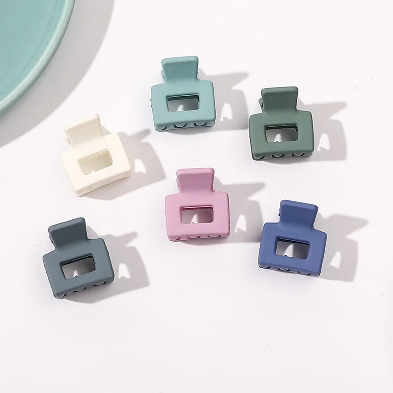 Solid Small Size Square Hair Claws Crab Hair Clips Women Ponytail Clips Hair Styling Tools Hair Accessories Headdress Barrettes