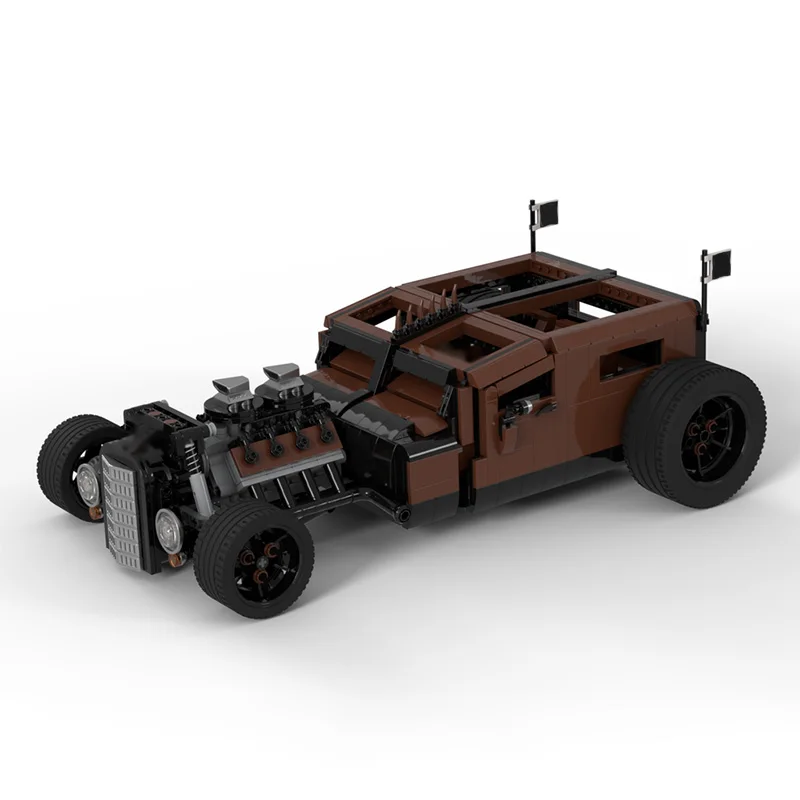 Modelo de carro de corrida de velocidade moc tijolos de construção de alta velocidade modificado carro tecnologia modular crianças presentes de férias montar brinquedos terno