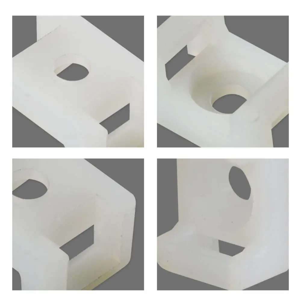 Cable Tie Mounts Seat Fixed Seat Wire Buddle Saddle Type Plastic Holder White Black STM HC-2 HC-4 Data Line Winder