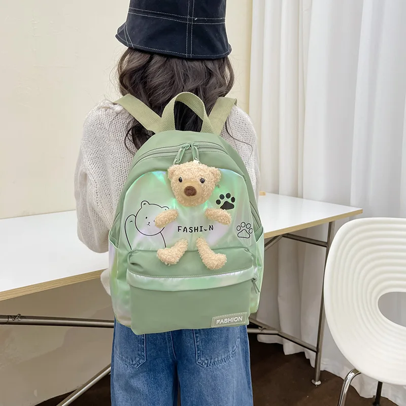 Mochila de oso personalizada para niños, bolso de oso de peluche personalizado con tu nombre, bolsa escolar para niños y niñas pequeños, bolsa de