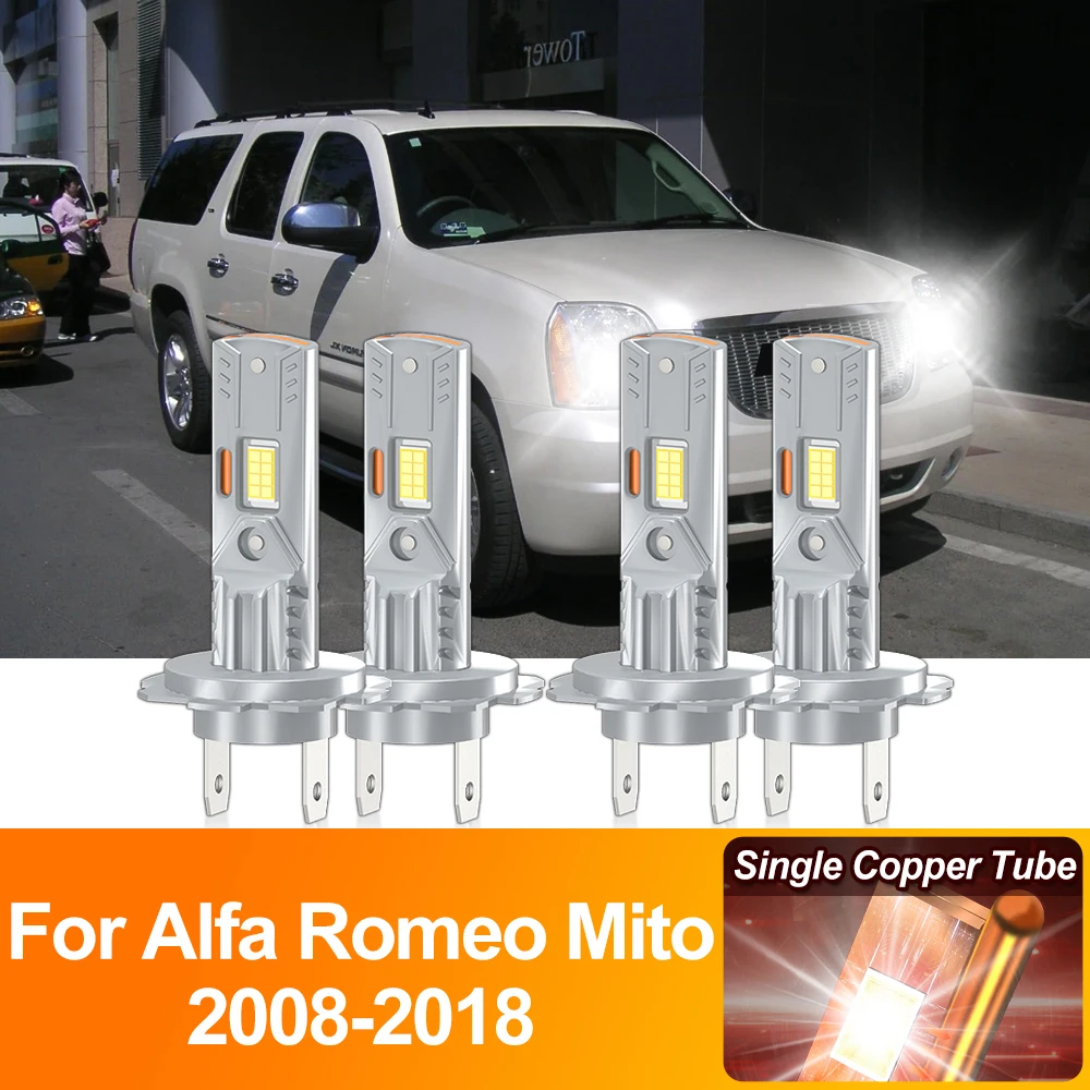 240W Canbus Car Lights 40000LM LED Headlight Bulbs 6000K High Low Beam For Alfa Romeo Mito 2008-2013 2014 2015 2016 2017 2018