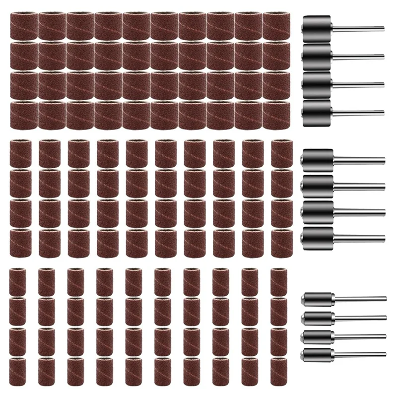 

A27F-набор барабанных шлифовальных машин из оксида алюминия, шлифовальные втулки, зернистость 120 шт., 132 шт., шлифовальные барабаны для вращающегося инструмента